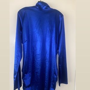Royal blue dress long sleeve turtleneck